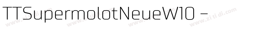 TTSupermolotNeueW10 字体转换